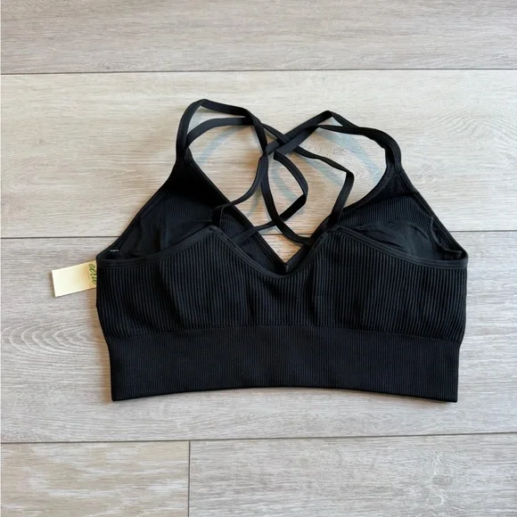 American Eagle / AERIE women’s ribbed sports bra size large - Picture 2 of 3